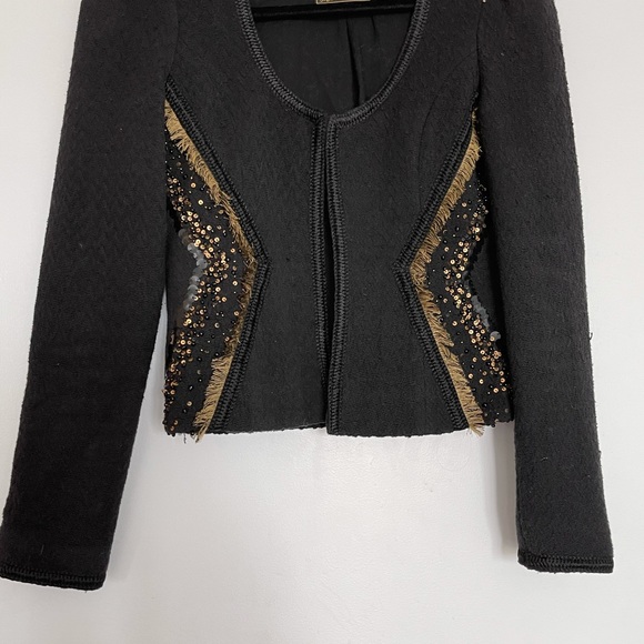 Maison scotch tweed black blazer - Picture 2 of 6